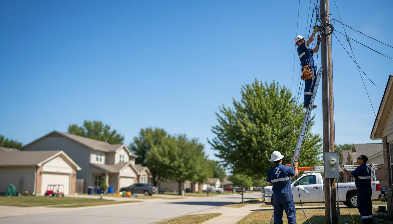 Residential electrician providing installation services in Suffield, CT